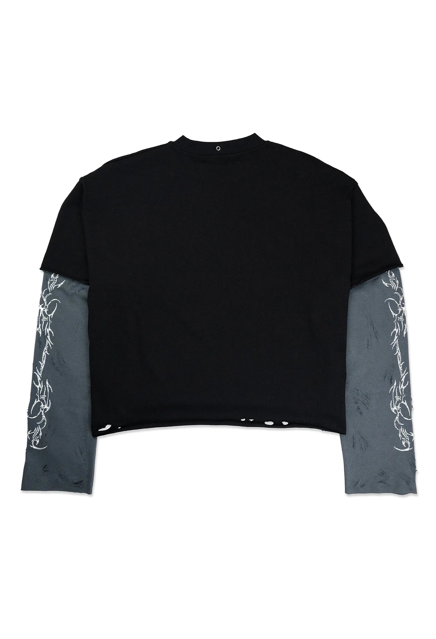Double Long-Sleeve Tee Black/Grey 001
