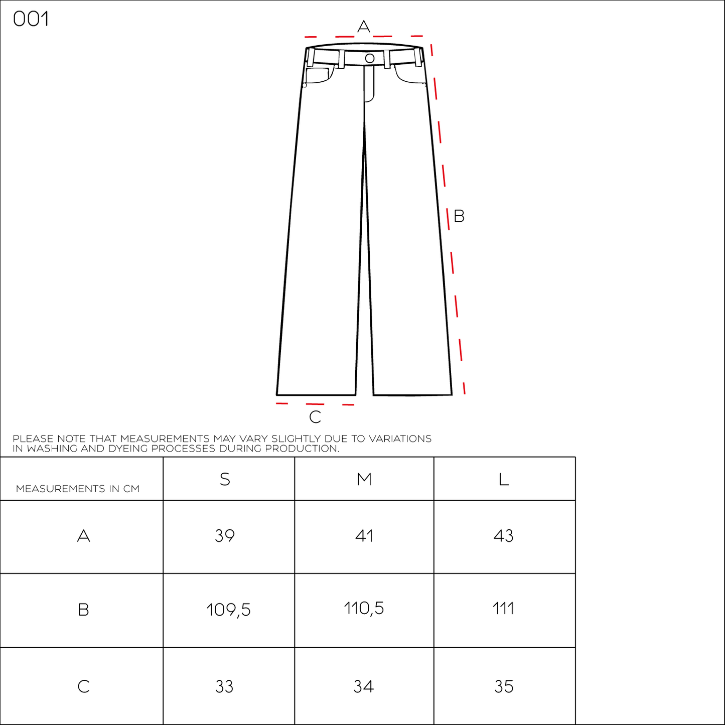 Denim Wide Dark Grey 001