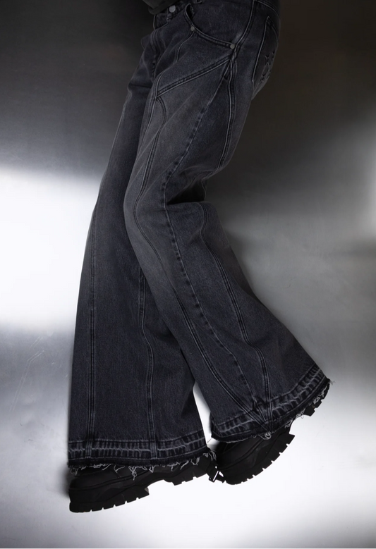 Denim Wide Dark Grey 001