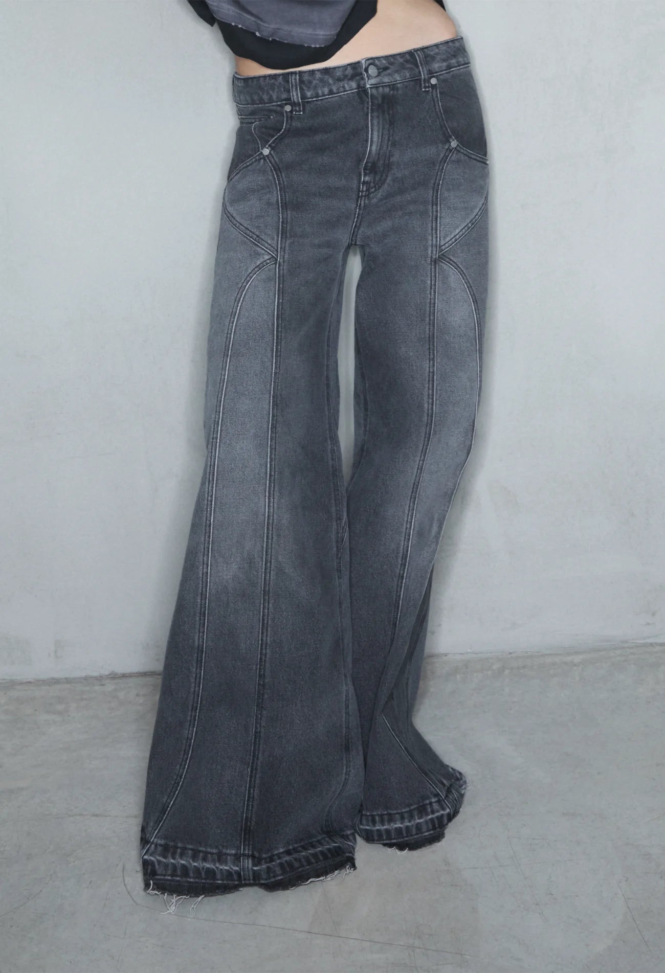 Denim Wide Dark Grey 001
