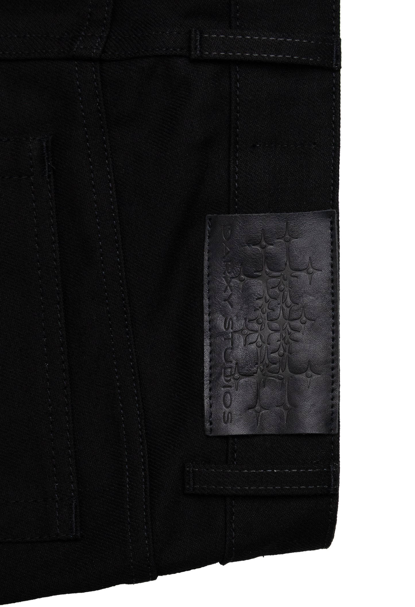 Denim Flared Zipped Black 002