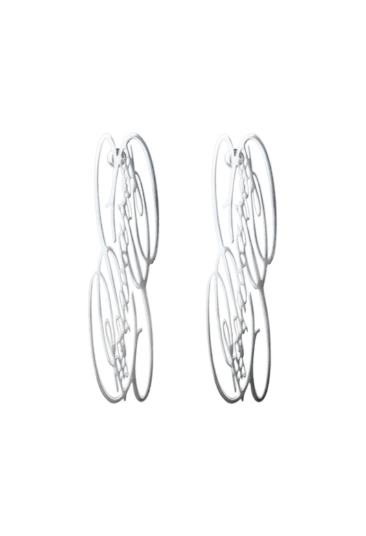 "LogoV2" Steel Earrings
