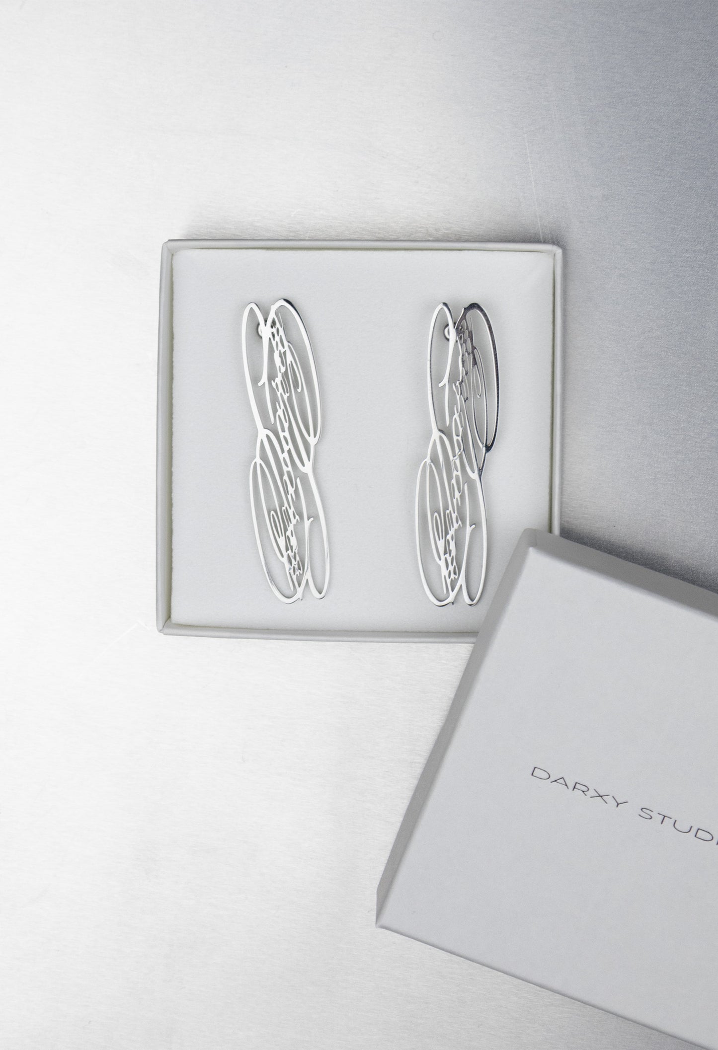 "LogoV2" Steel Earrings