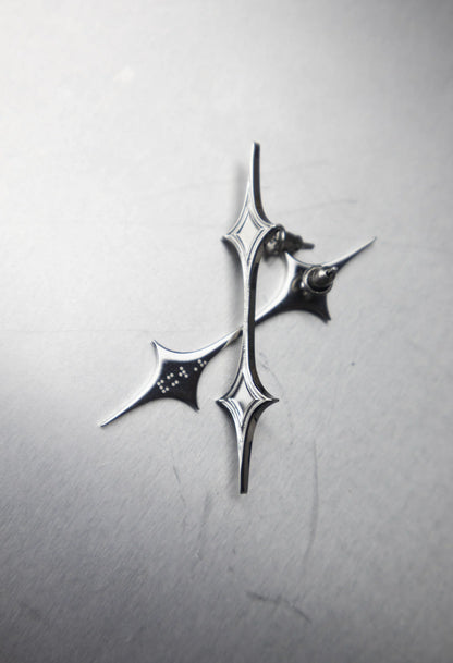 Half-Logo Steel Earrings