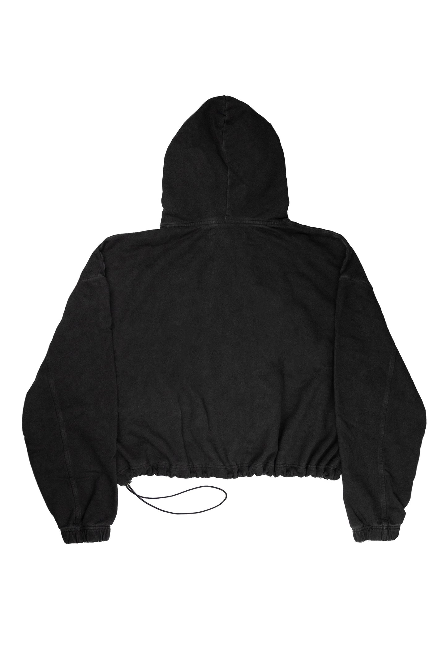 Hoodie 2-Zippers Boxy Dark Grey 002