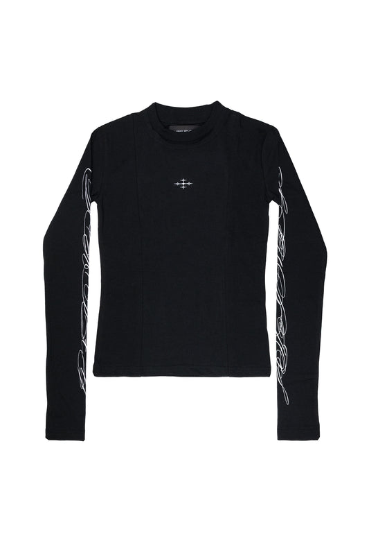 Longsleeve Tee Fitted Black 003