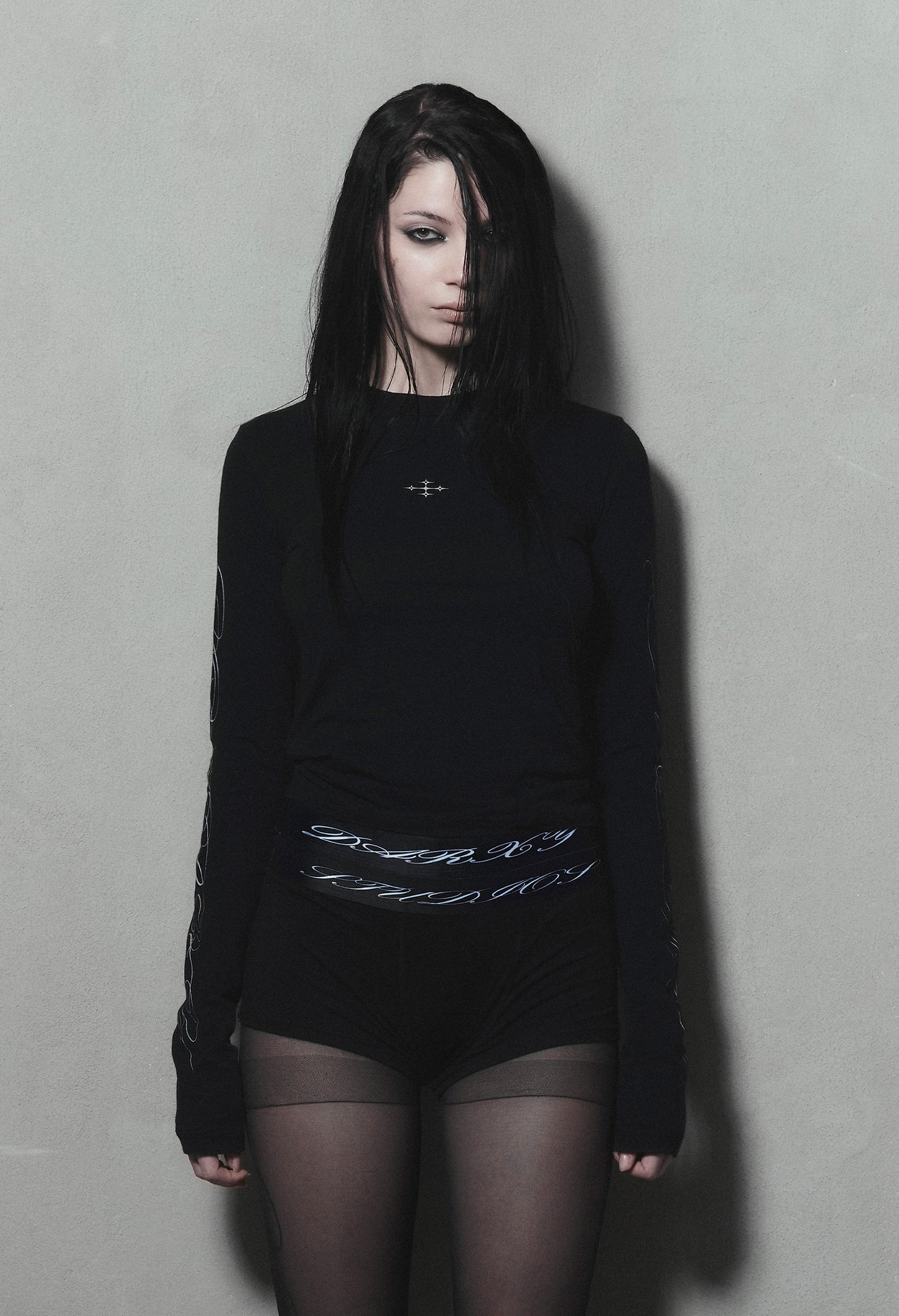 Longsleeve Tee Fitted Black 003