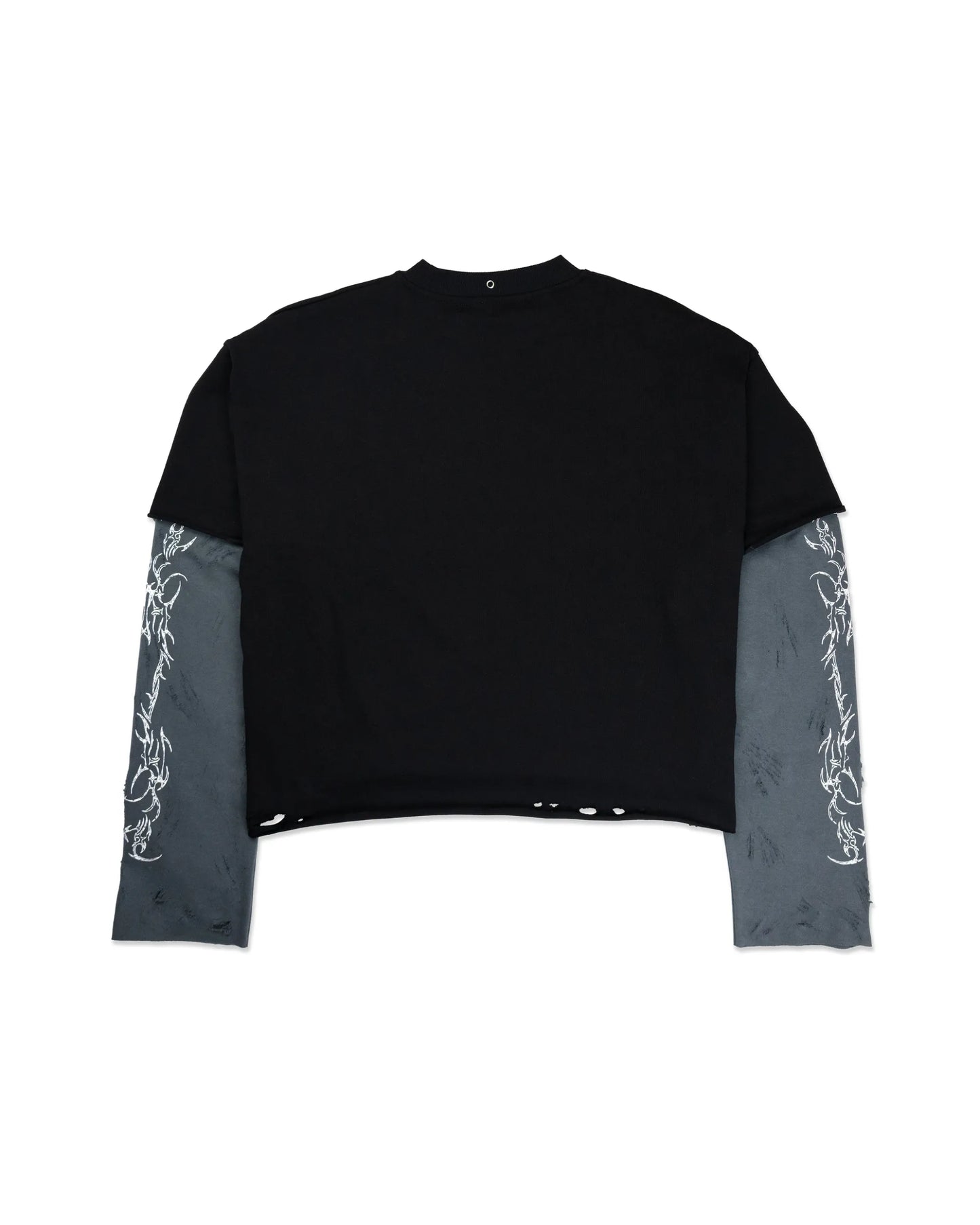 Double Long-Sleeve Tee Black/Grey 001