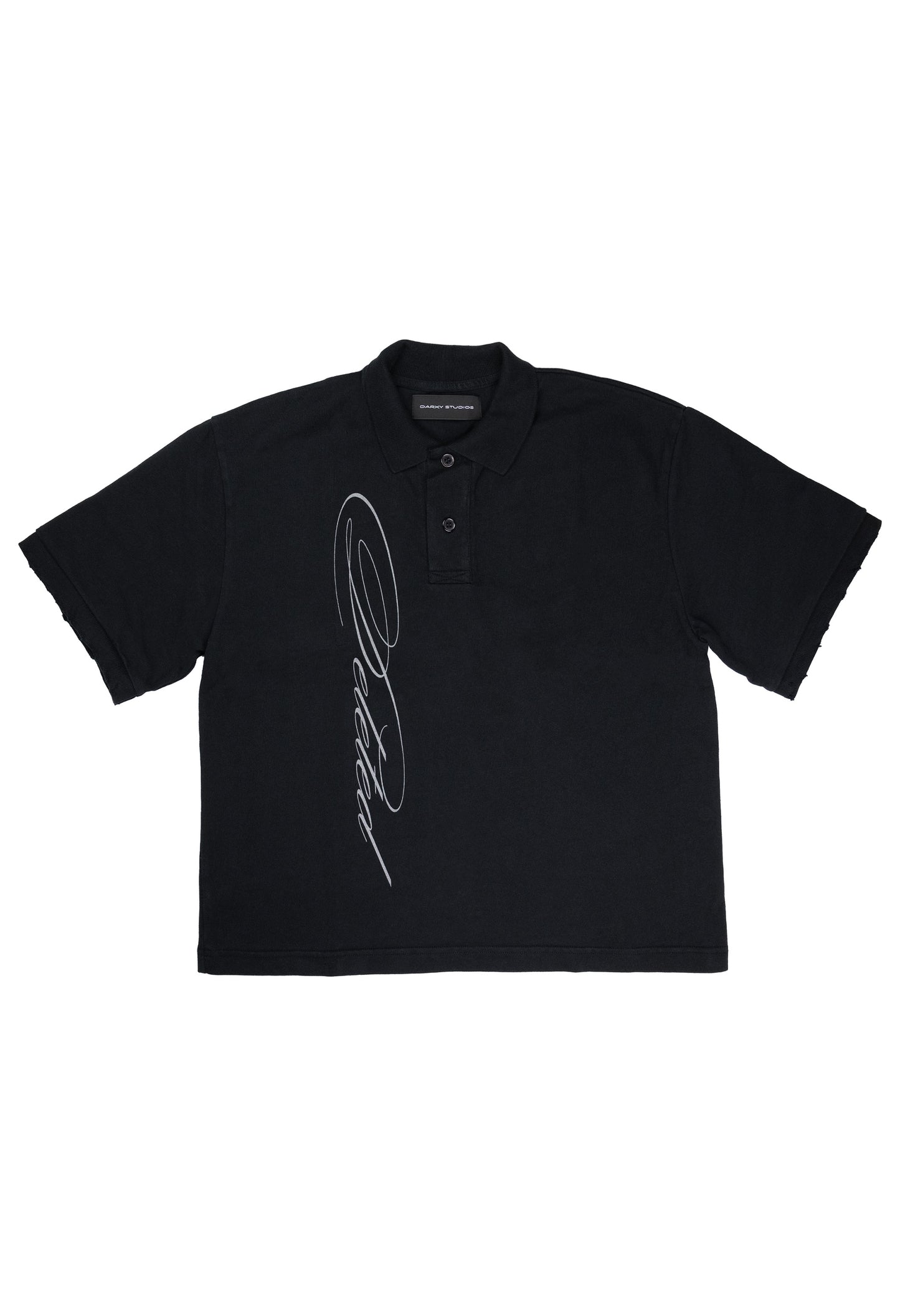 Polo Tee "Deleted" Black 001