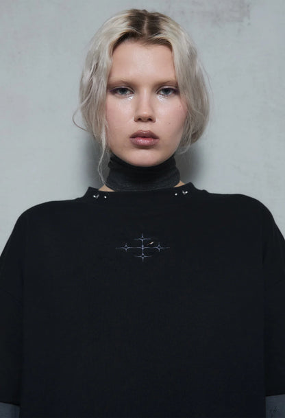 Double Longsleeve Tee Black/Grey 001