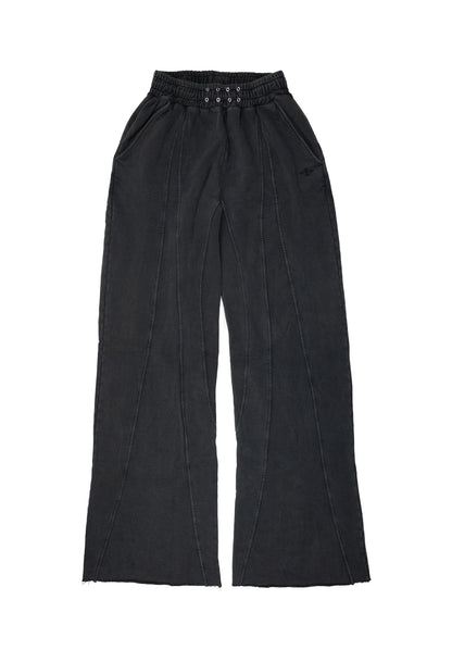 Sweatpants Baggy Stacked Dark Grey 001