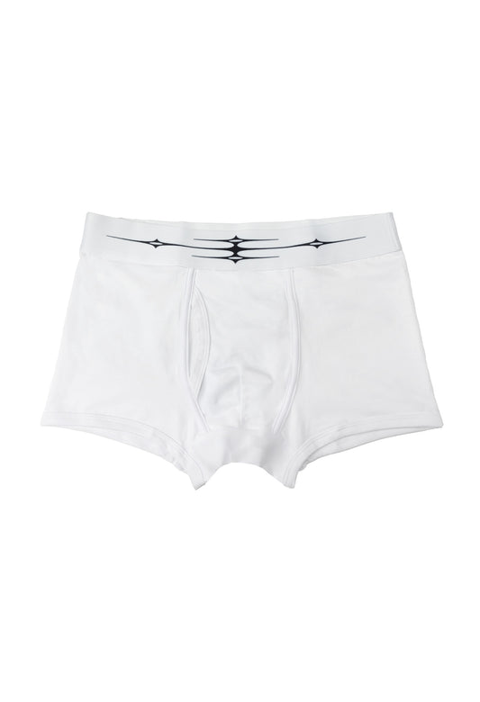 White Logo Boxer Briefs 003