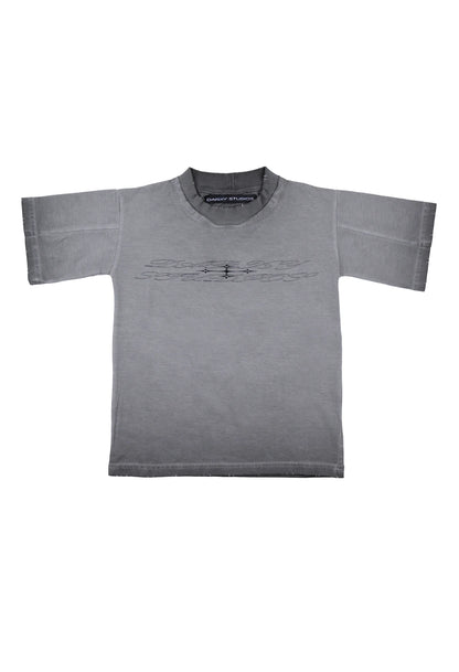 Baby tee Grey Spray-Fade 001