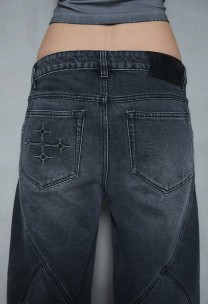 Denim Wide Dark Grey 001