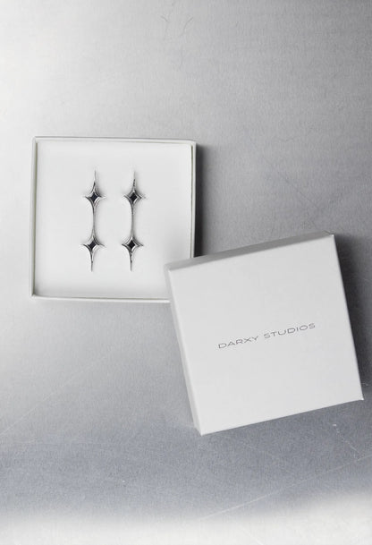 Half-Logo Steel Earrings