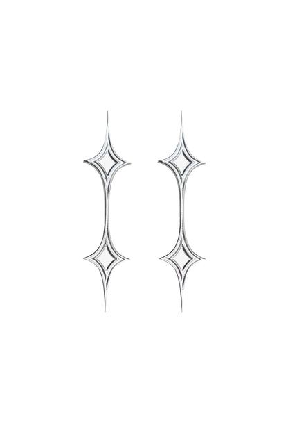 Half-Logo Steel Earrings