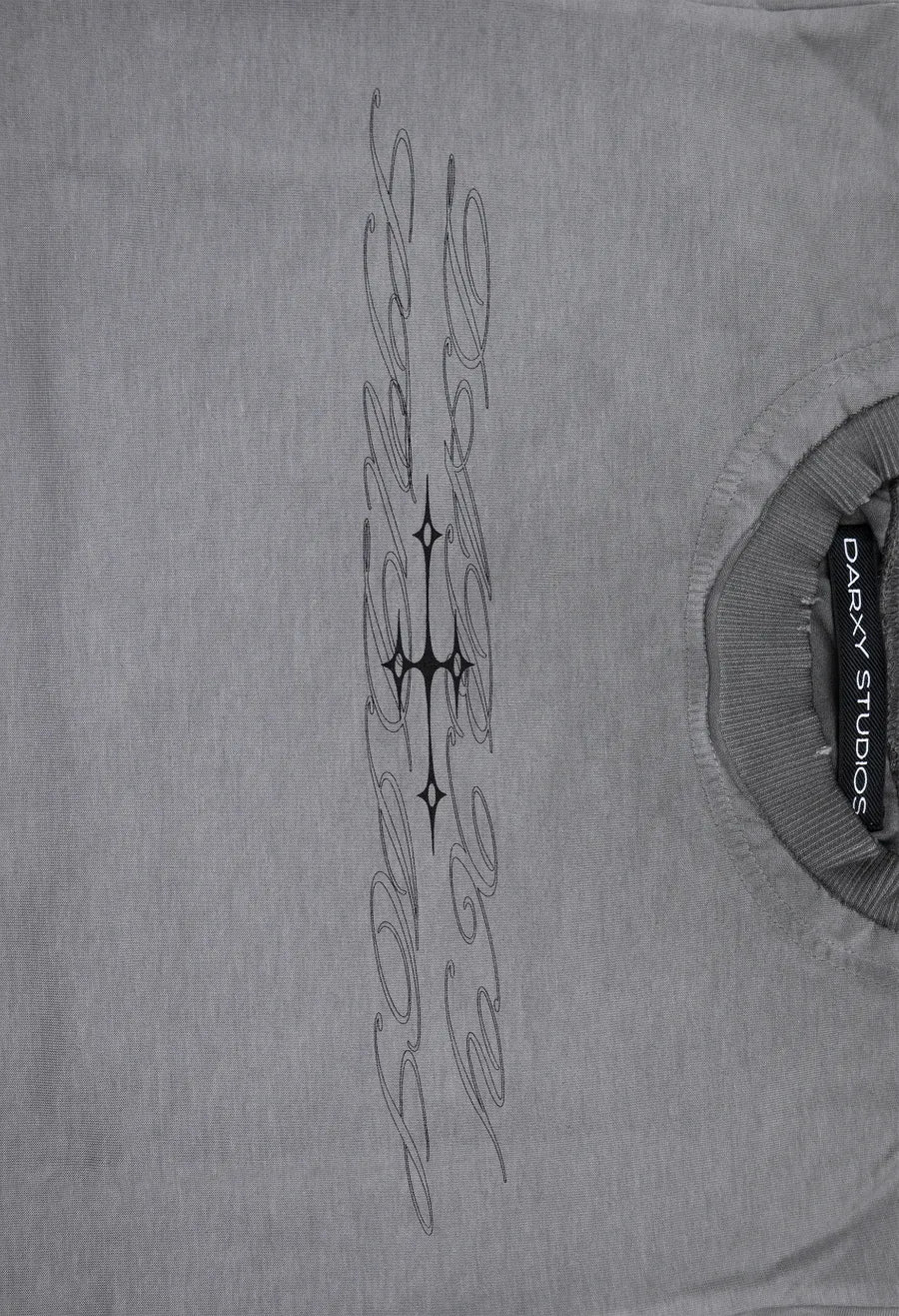 Baby tee Grey Spray-Fade 001