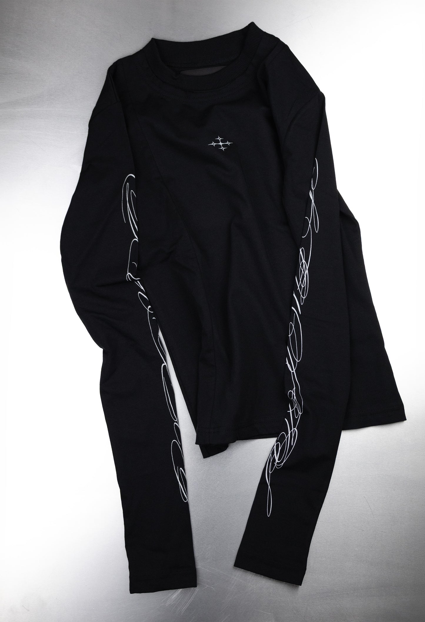 Longsleeve Tee Fitted Black 003