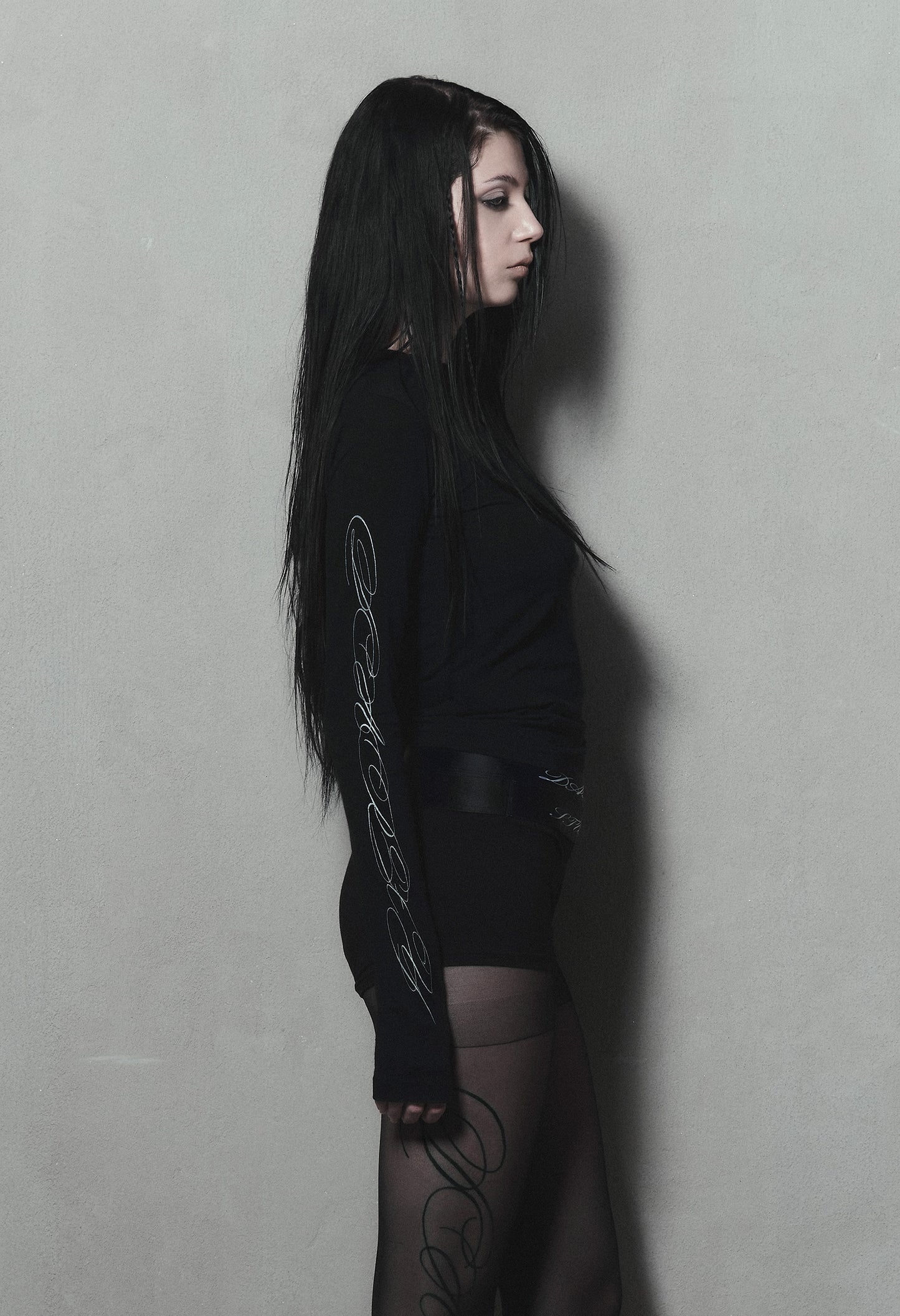 Longsleeve Tee Fitted Black 003