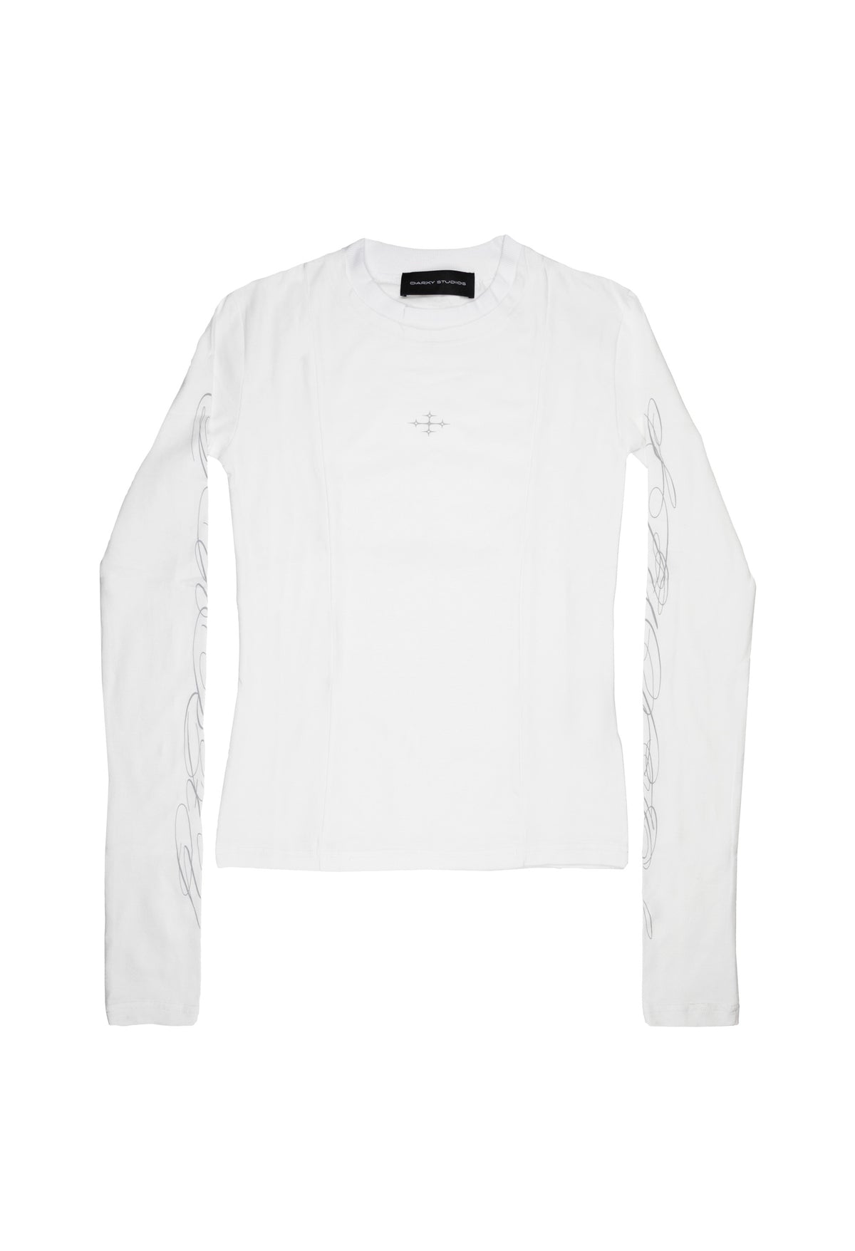 Longsleeve Tee Fitted White 003