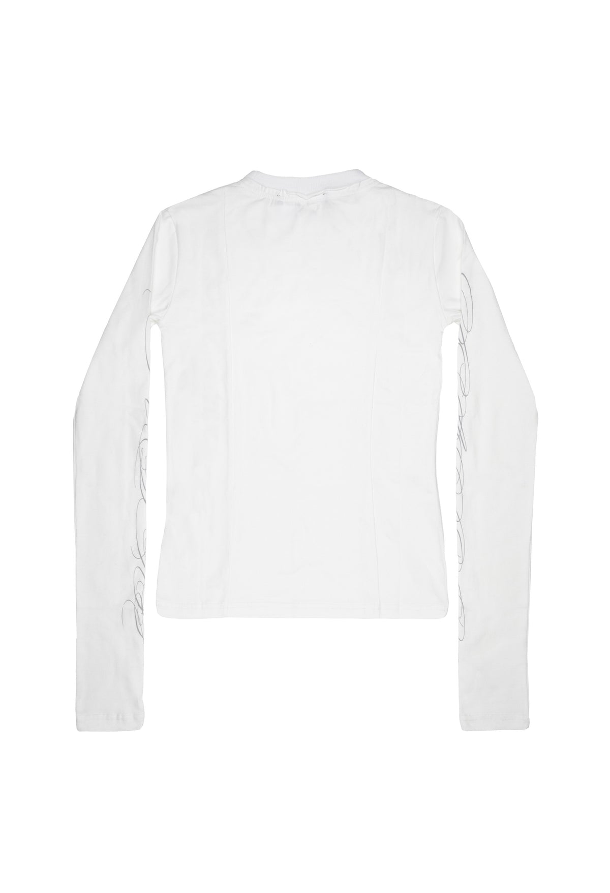 Longsleeve Tee Fitted White 003