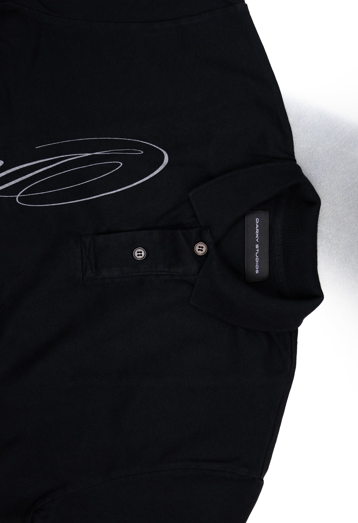 Polo Tee "Deleted" Black 001