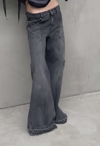 Denim Wide Dark Grey 001