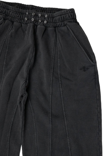 Sweatpants Baggy Stacked Dark Grey 001