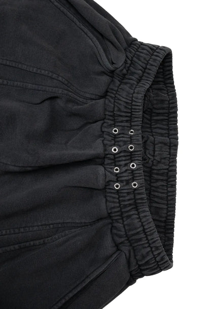 Sweatpants Baggy Stacked Dark Grey 001